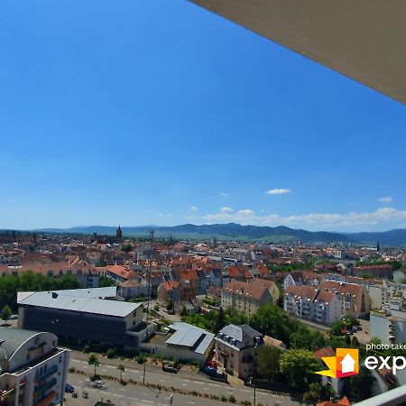 Bel Appartement Avec Vue Splendide Sur Toute La Ville De Colmar - Parking Gratuit Exteriör bild