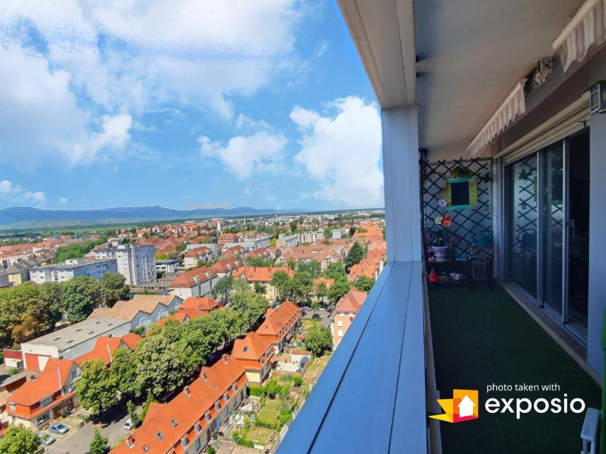 Bel Appartement Avec Vue Splendide Sur Toute La Ville De Colmar - Parking Gratuit Exteriör bild